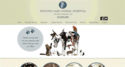 Desktop Screenshot of poconolakeanimalhospital.net