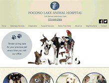 Tablet Screenshot of poconolakeanimalhospital.net